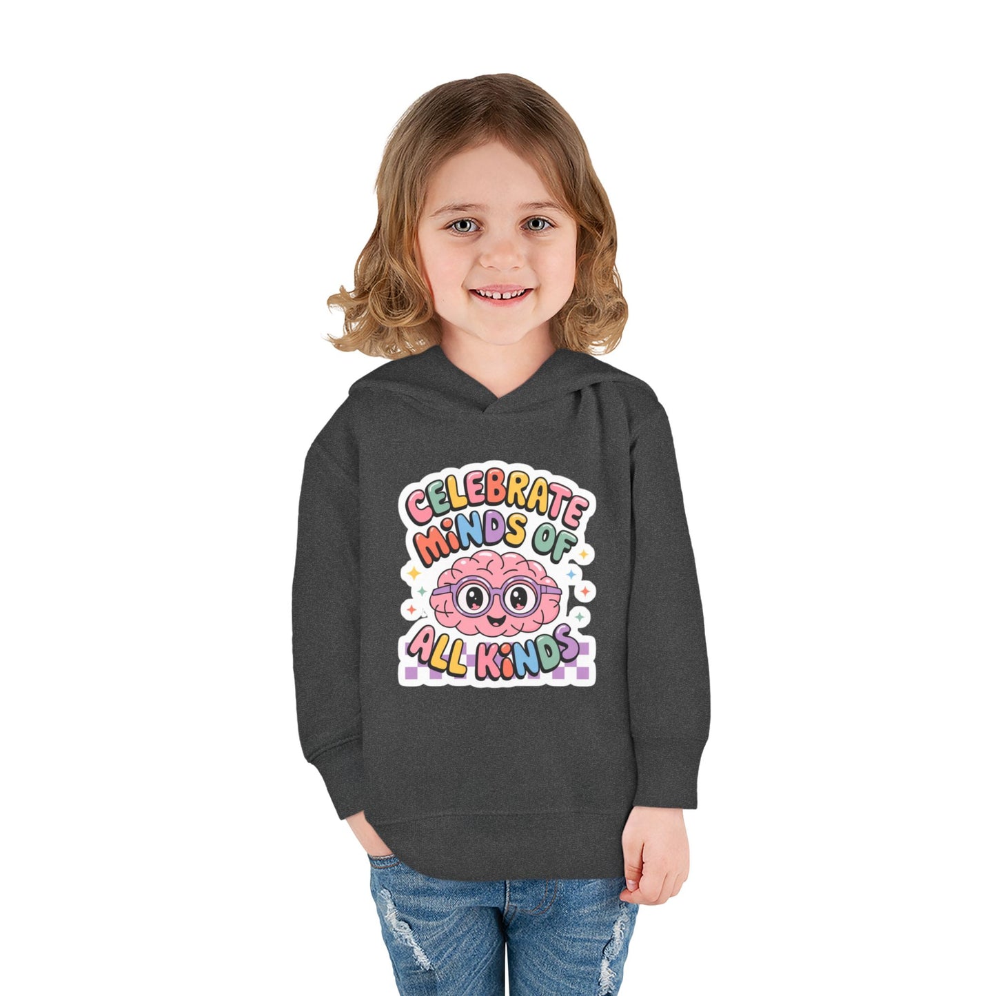 "Celebrate Minds of All Kinds" -Toddler Fleece Hoodie