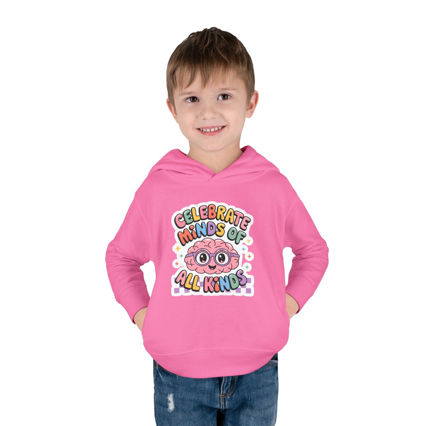 "Celebrate Minds of All Kinds" -Toddler Fleece Hoodie