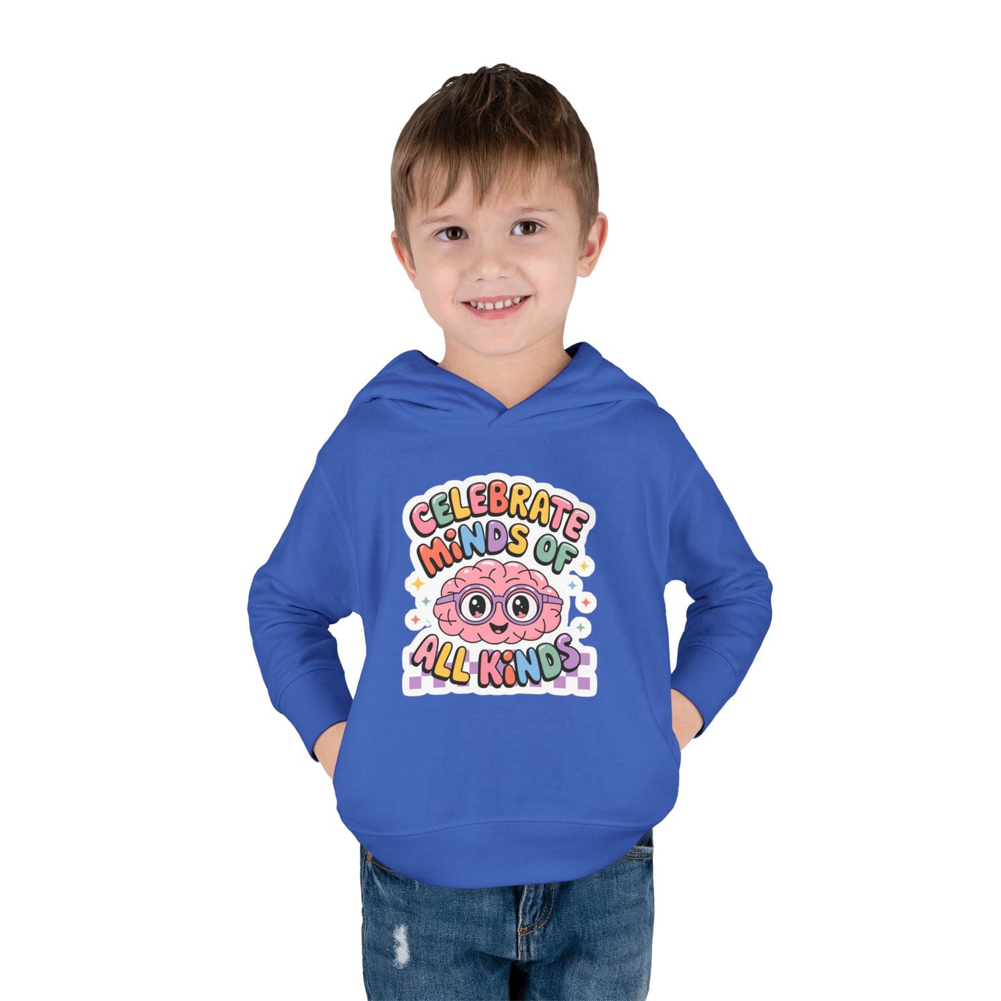 "Celebrate Minds of All Kinds" -Toddler Fleece Hoodie