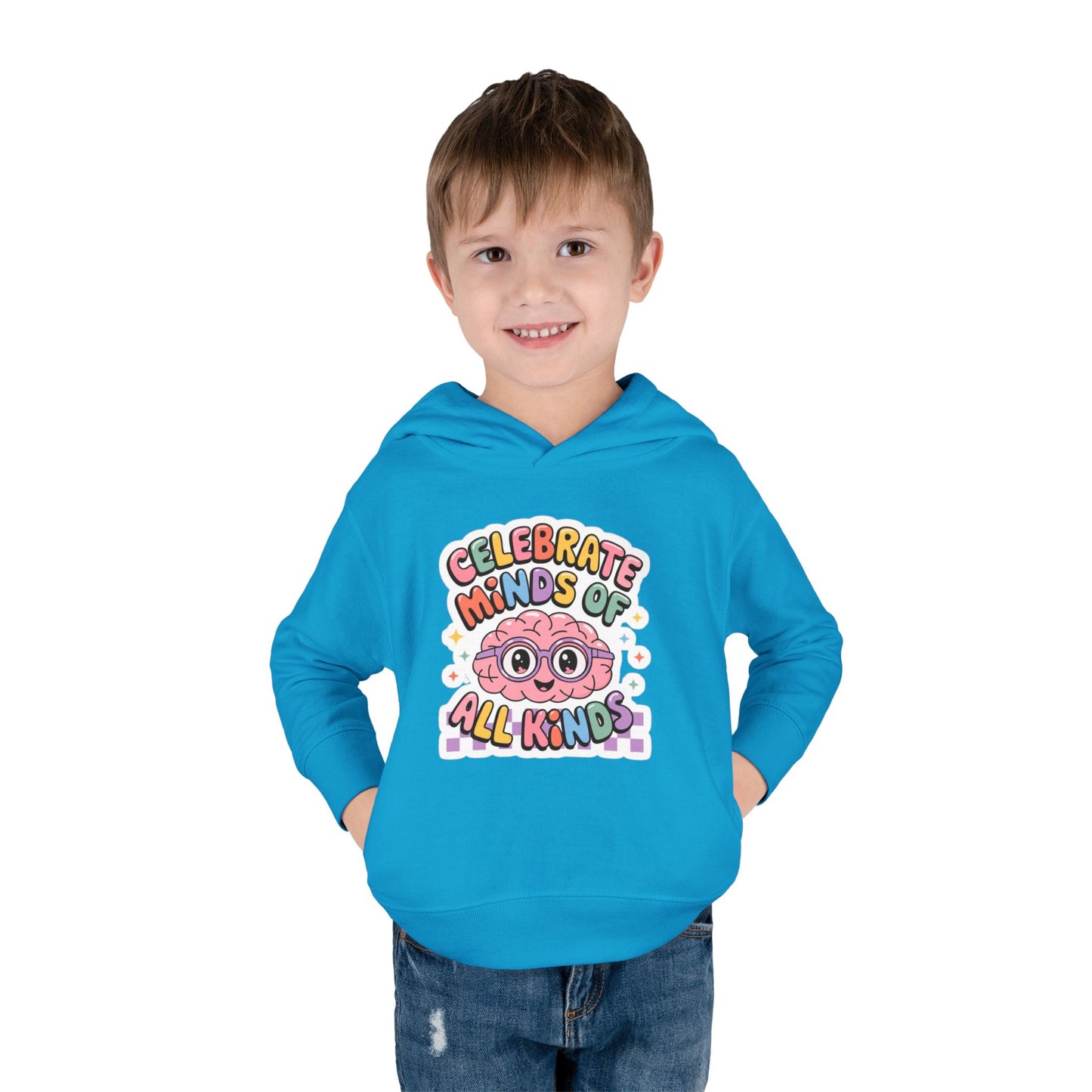 "Celebrate Minds of All Kinds" -Toddler Fleece Hoodie