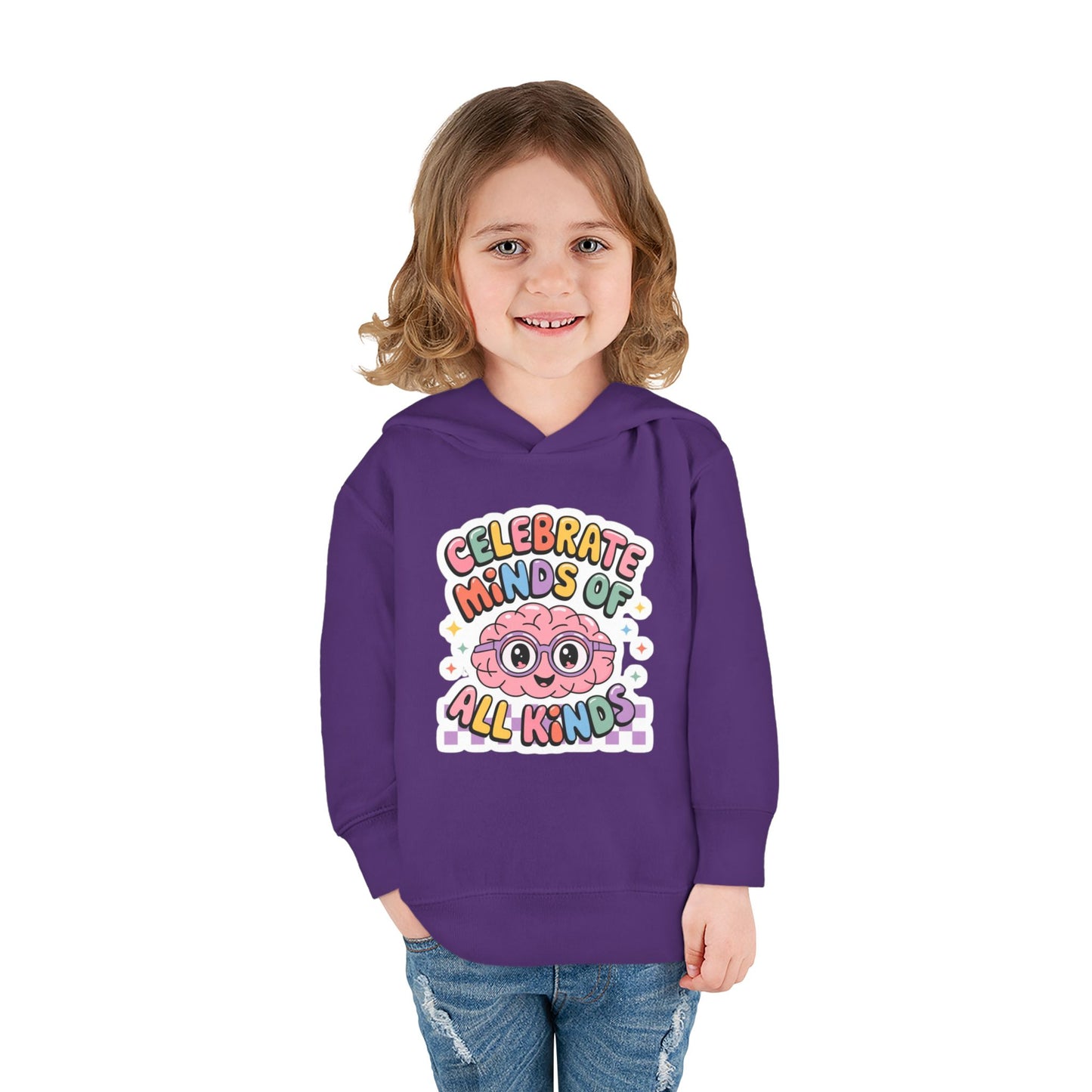 "Celebrate Minds of All Kinds" -Toddler Fleece Hoodie
