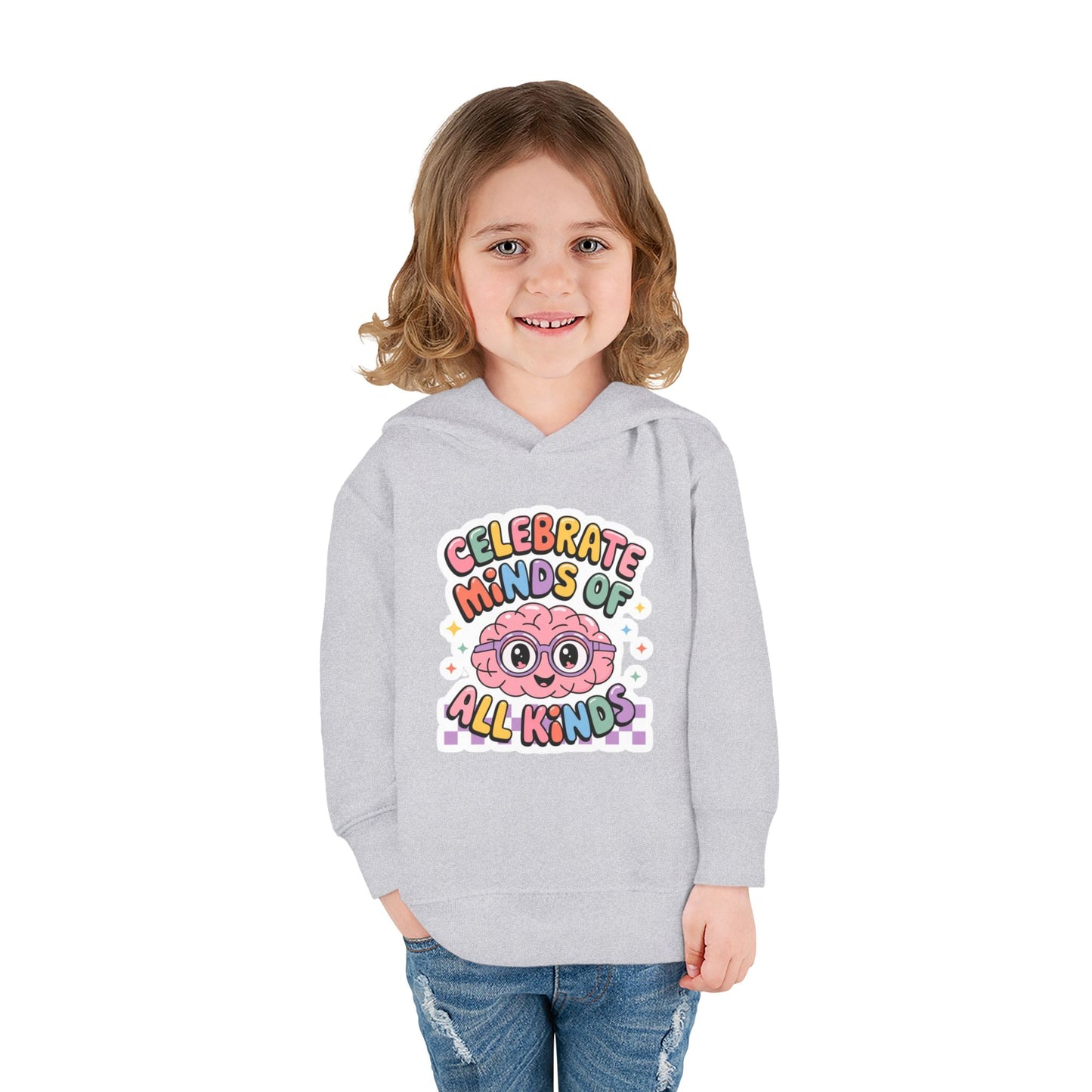 "Celebrate Minds of All Kinds" -Toddler Fleece Hoodie