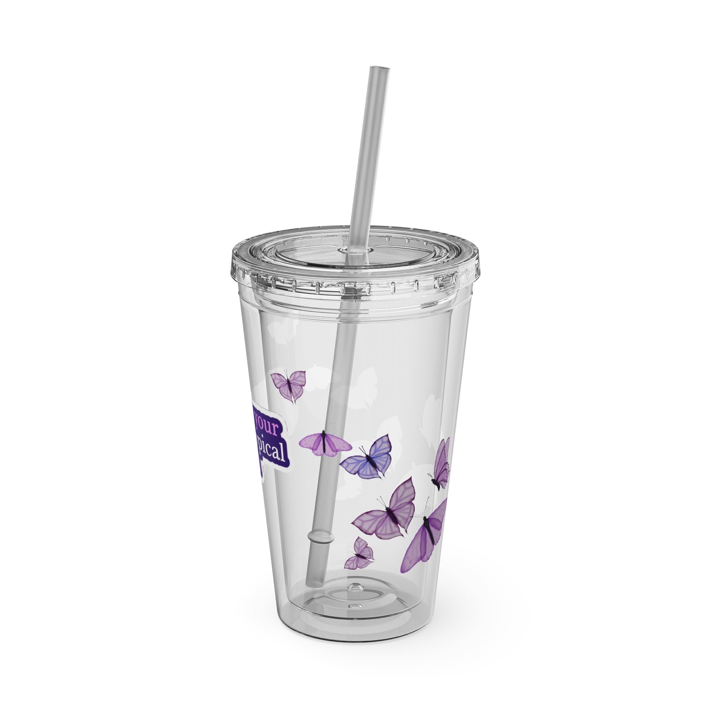 "Not Your Neurotypical girl" - Butterfly Tumbler Cup