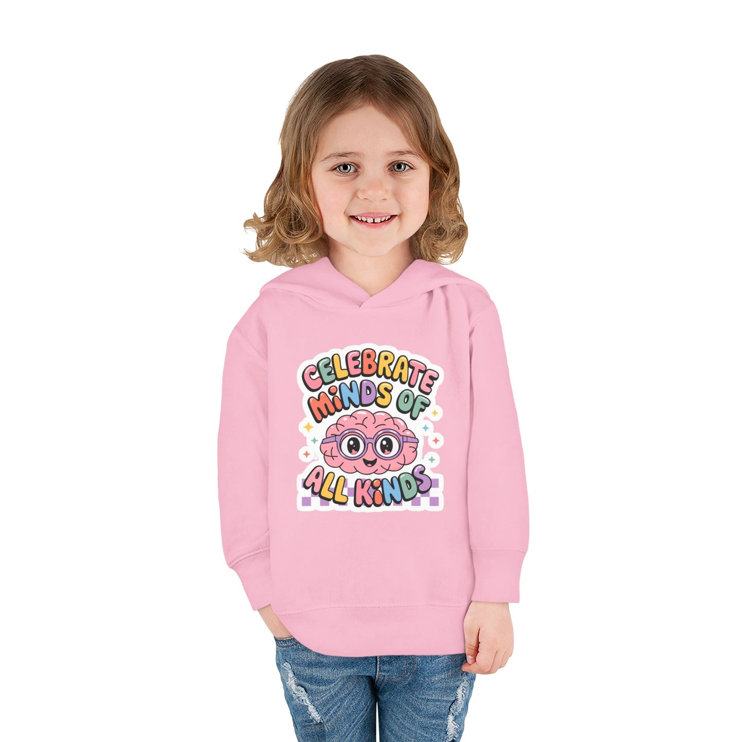 "Celebrate Minds of All Kinds" -Toddler Fleece Hoodie