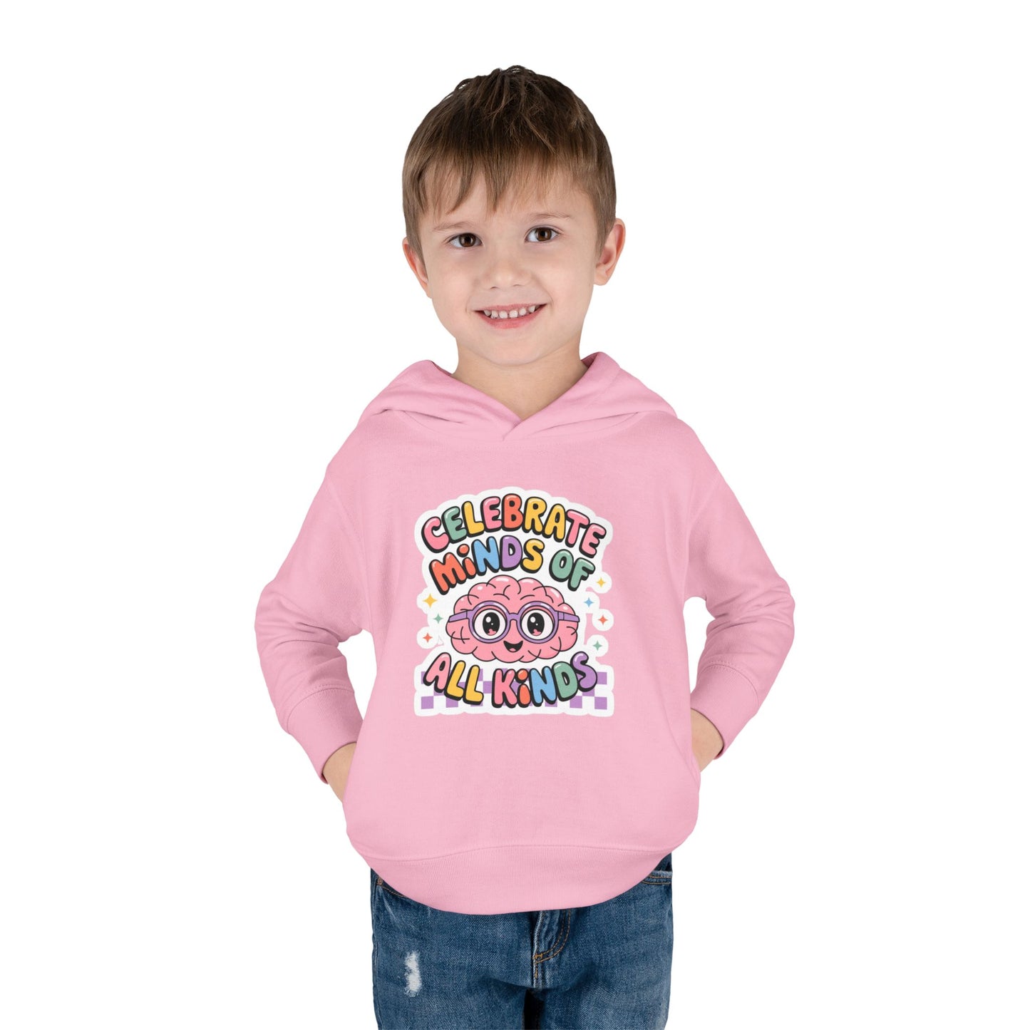 "Celebrate Minds of All Kinds" -Toddler Fleece Hoodie
