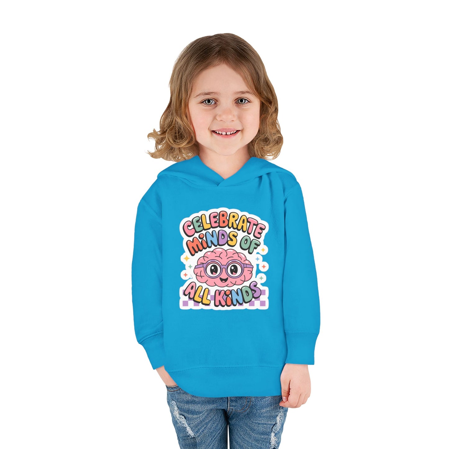 "Celebrate Minds of All Kinds" -Toddler Fleece Hoodie