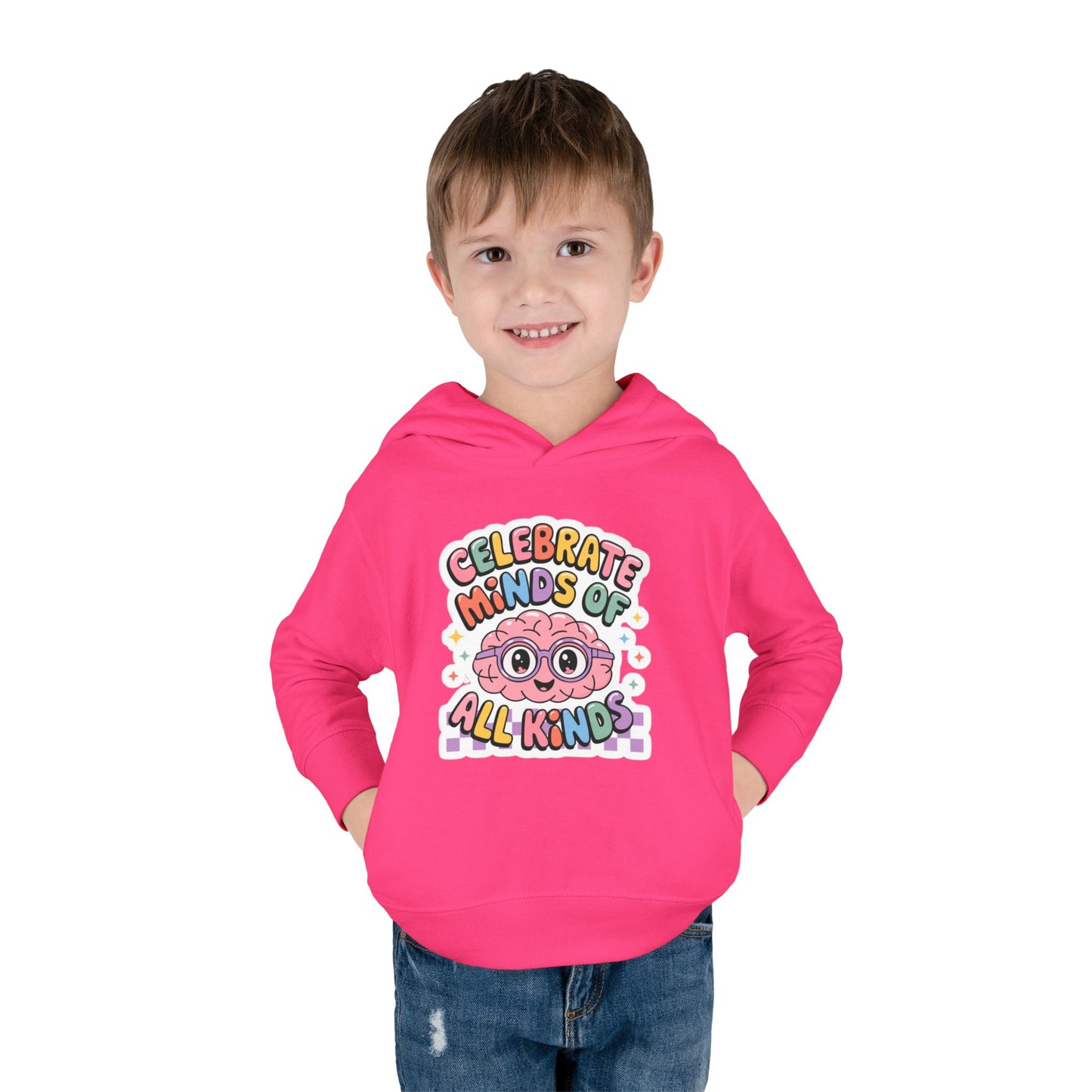 "Celebrate Minds of All Kinds" -Toddler Fleece Hoodie