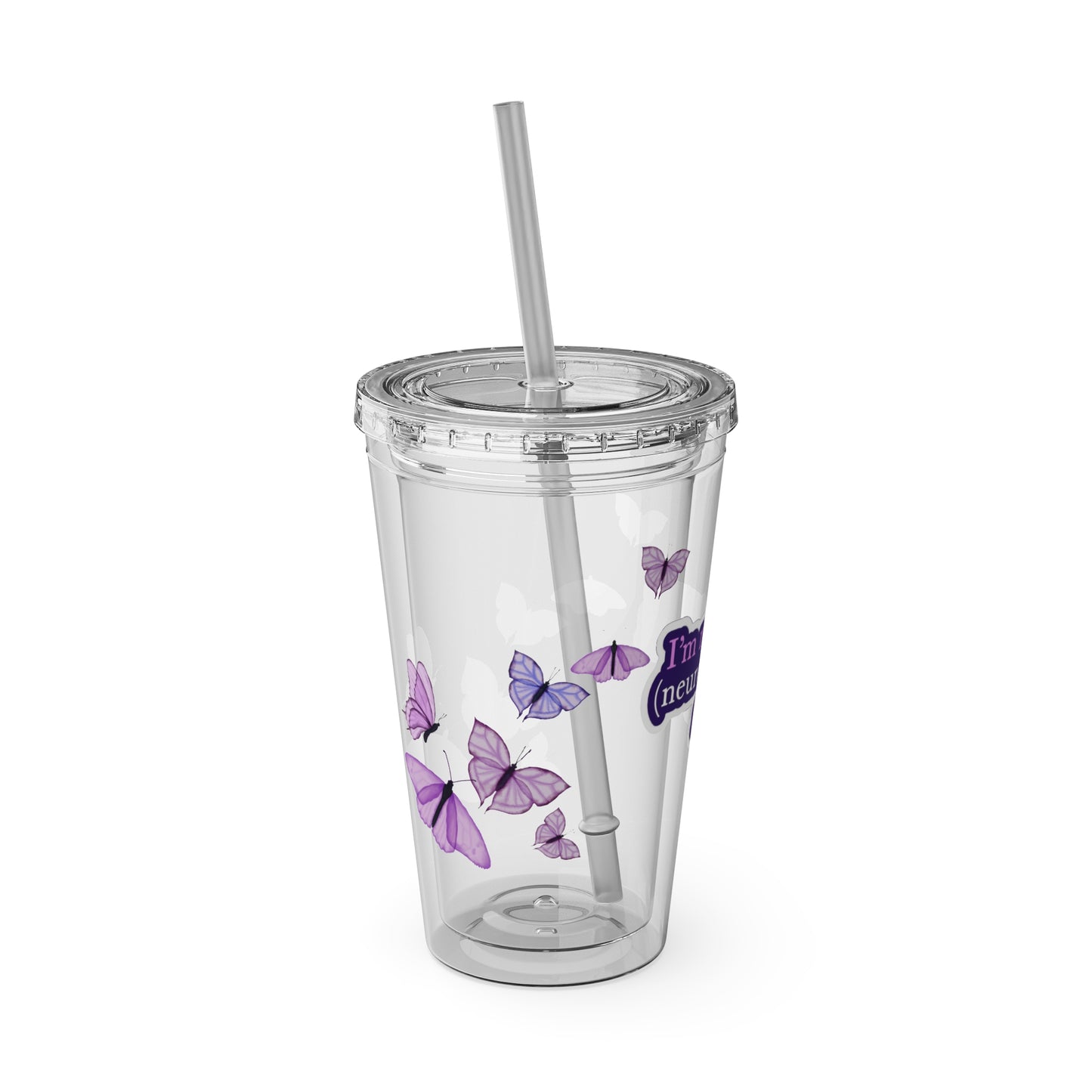 "Not Your Neurotypical girl" - Butterfly Tumbler Cup