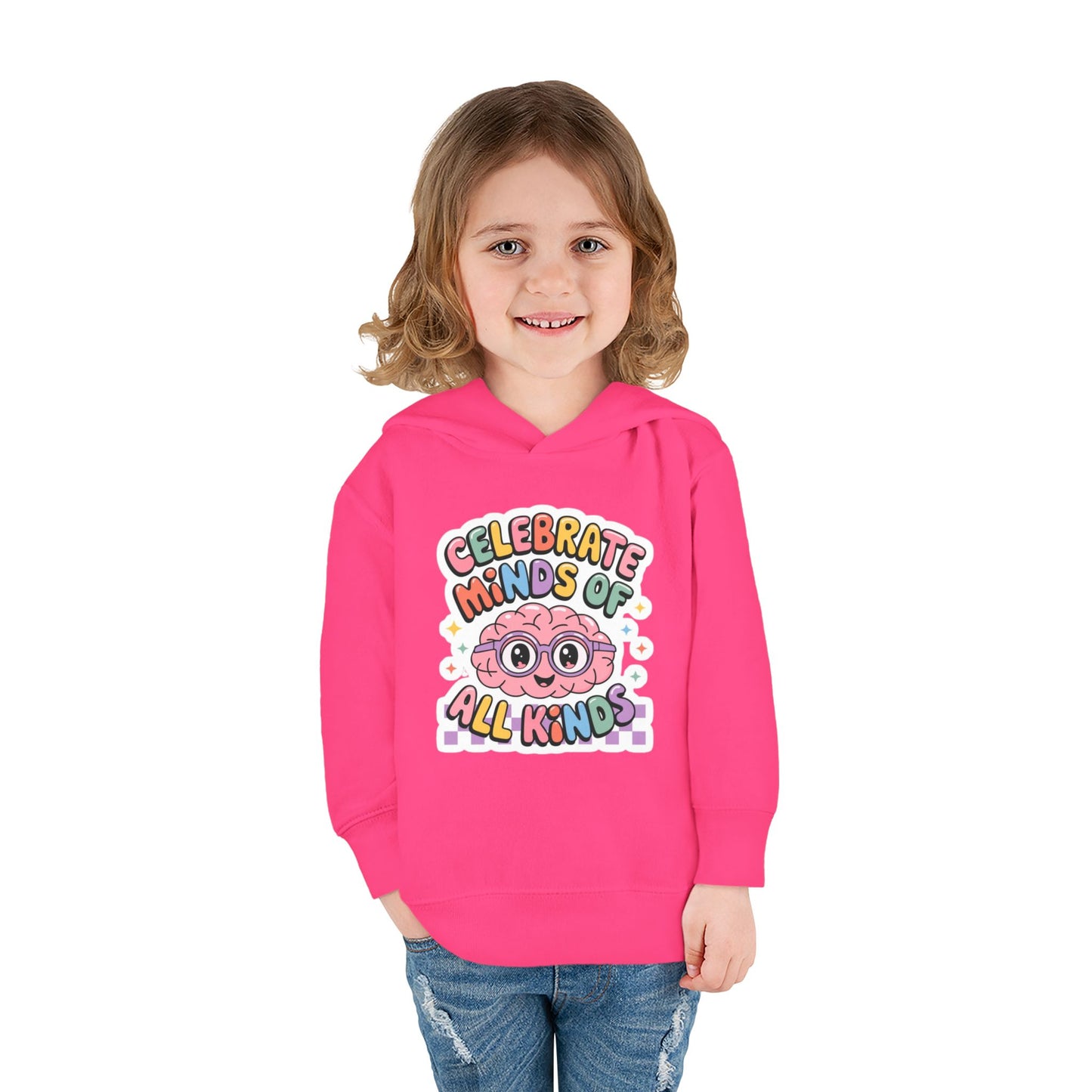 "Celebrate Minds of All Kinds" -Toddler Fleece Hoodie