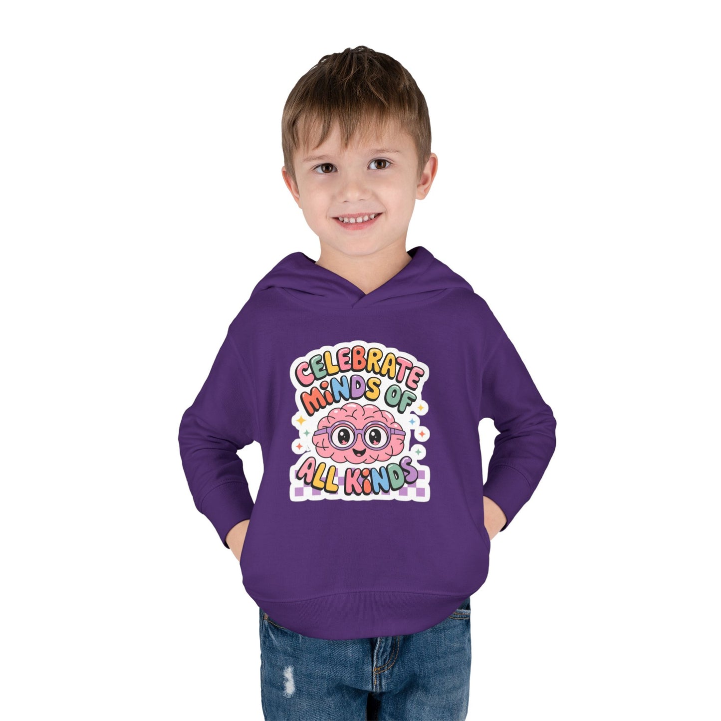 "Celebrate Minds of All Kinds" -Toddler Fleece Hoodie