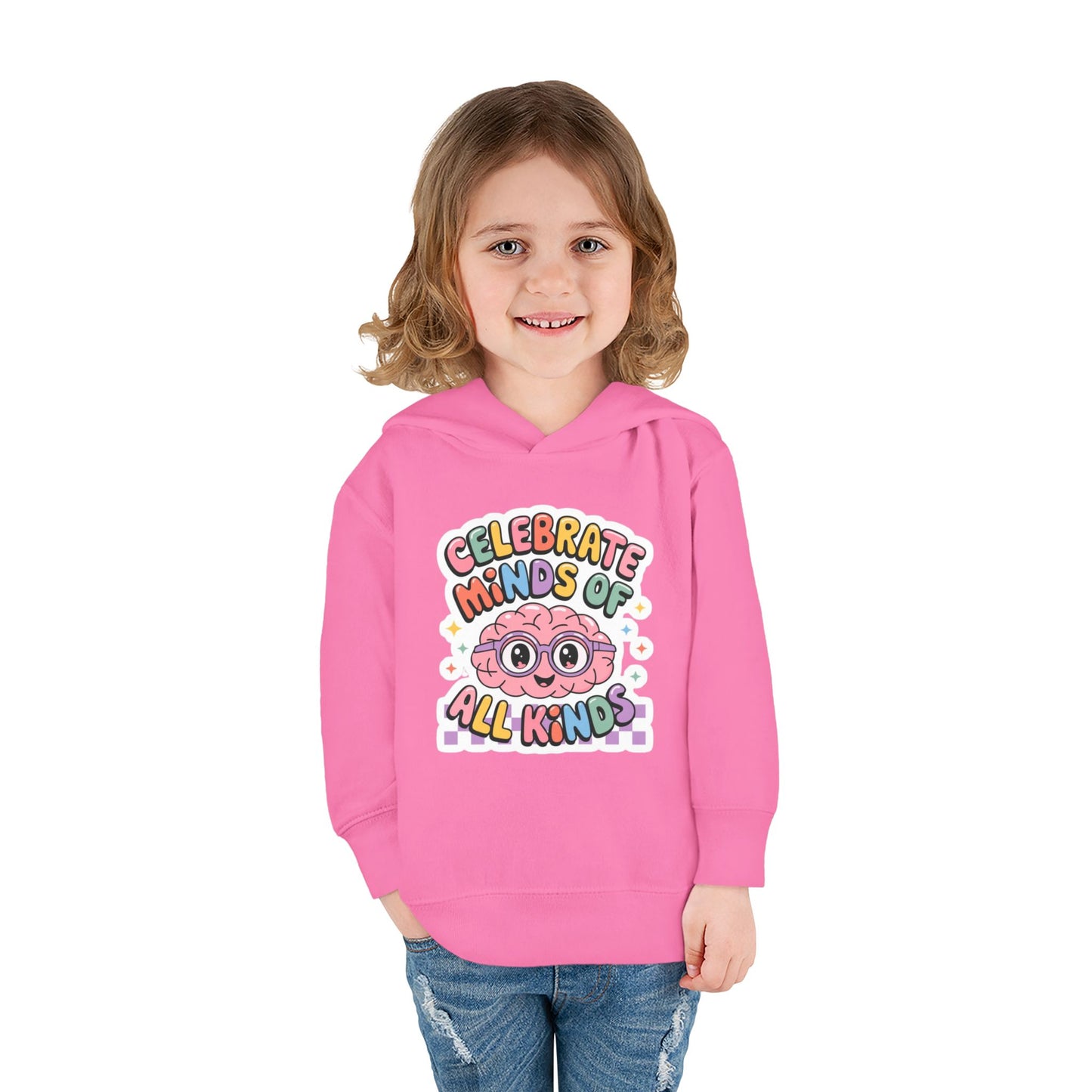 "Celebrate Minds of All Kinds" -Toddler Fleece Hoodie
