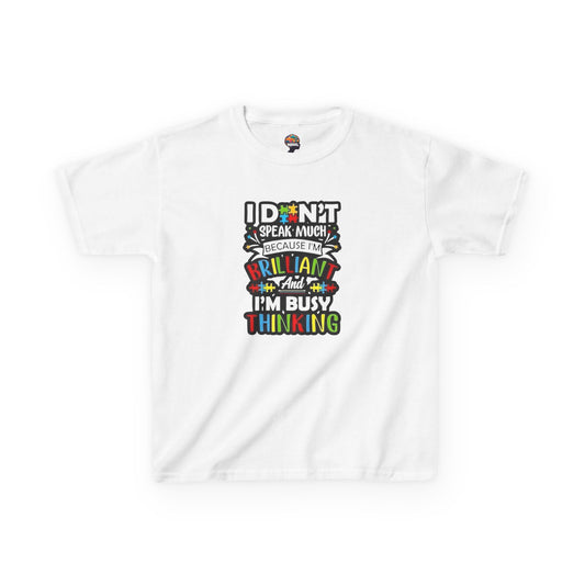 "Busy Thinking" - Youth Cotton Tee